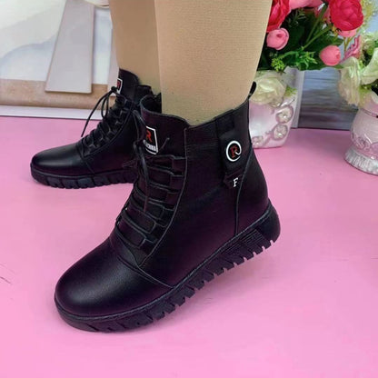 Women's Warm Non-slip Leather Ankle Boots