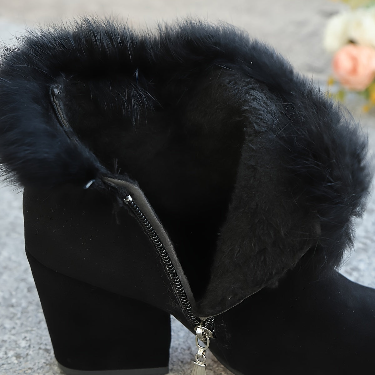 Women's Fashionable Warm Heeled Ankle Boots