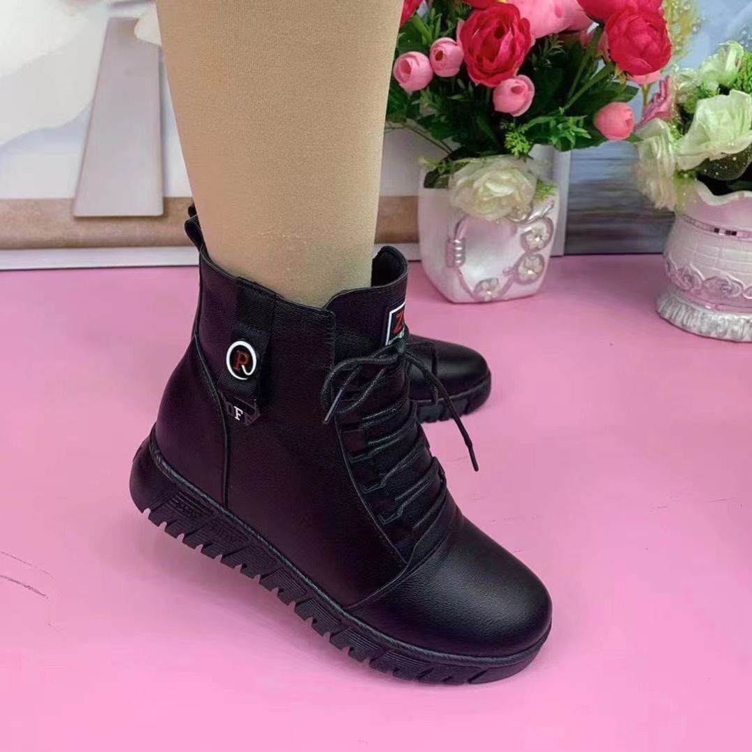 Women's Warm Non-slip Leather Ankle Boots