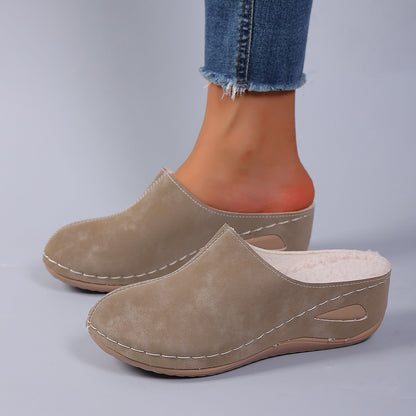 Women's Winter Plush Slip-On Slippers
