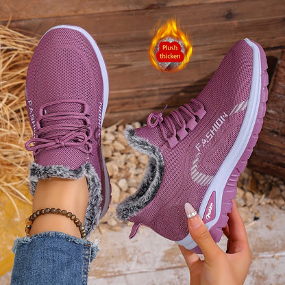 Women's Winter Warm Fleece-Lined Orthopaedic Sneakers