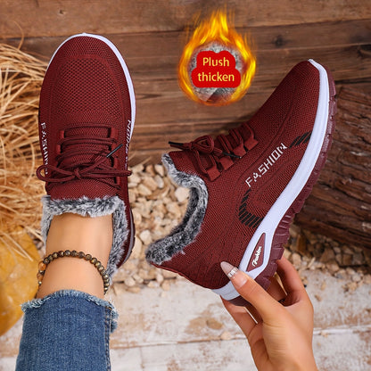 Women's Winter Warm Fleece-Lined Orthopaedic Sneakers