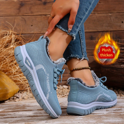 Women's Winter Warm Fleece-Lined Orthopaedic Sneakers