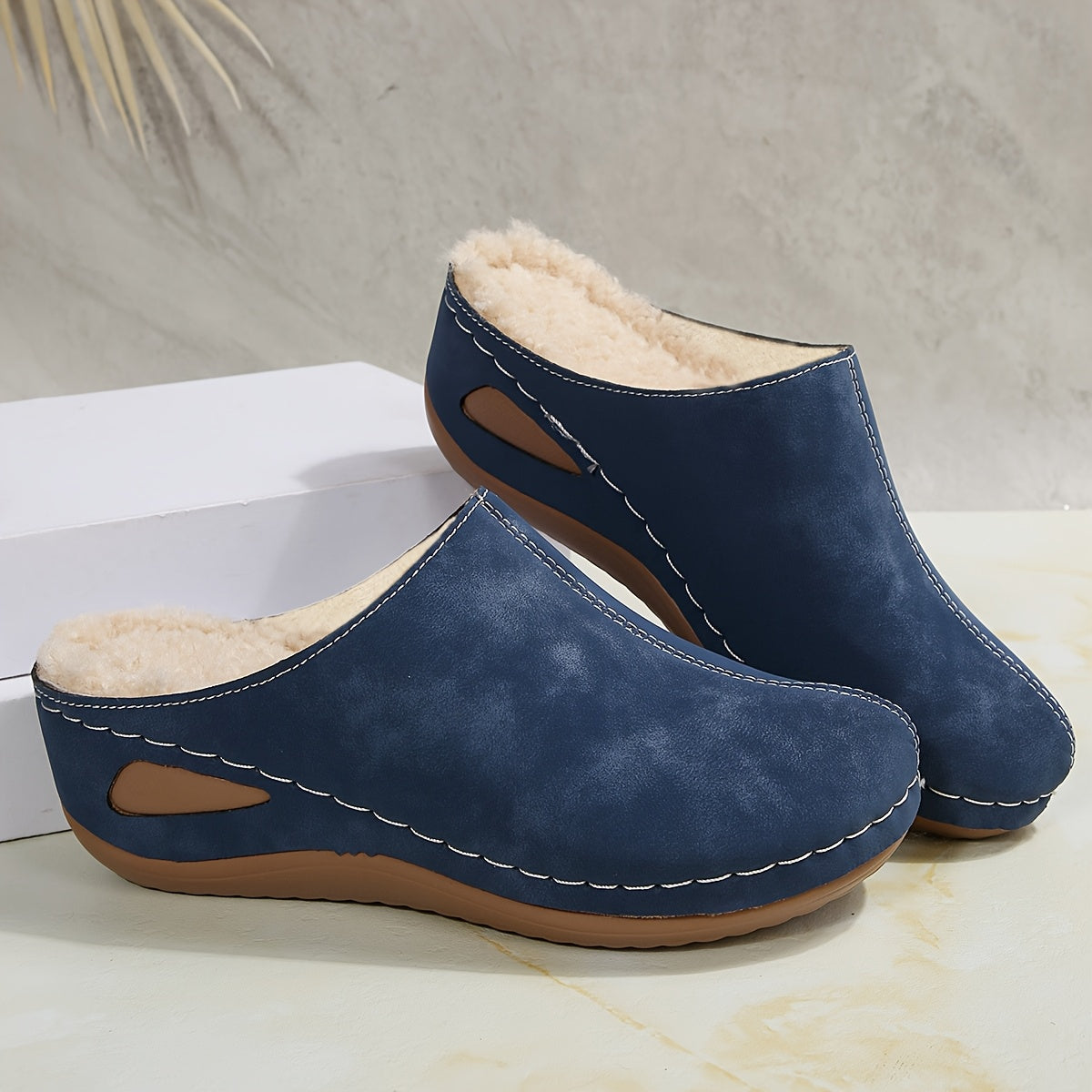 Women's Winter Plush Slip-On Slippers