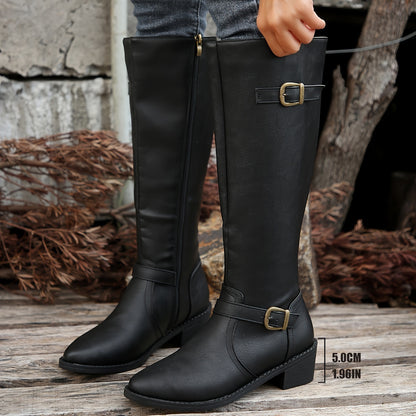 Women's Fashionable Genuine Leather Knee-High Boots