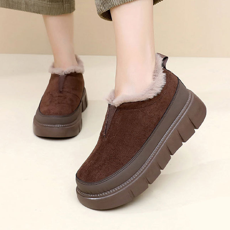 Women's Warm Cosy Thick-Soled Slip-On Snow Boots
