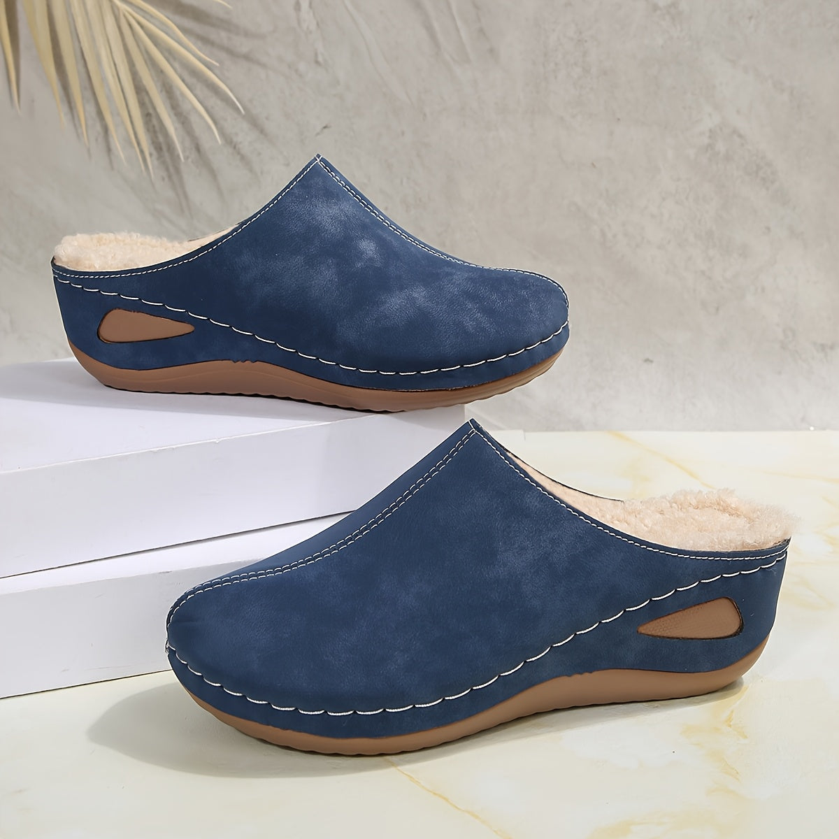 Women's Winter Plush Slip-On Slippers