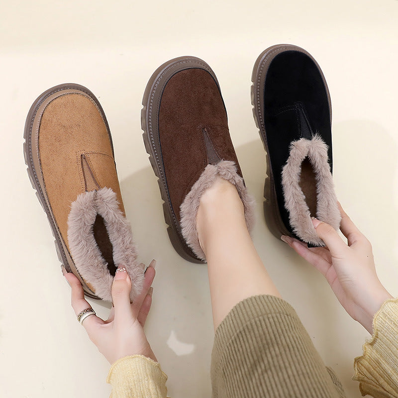 Women's Warm Cosy Thick-Soled Slip-On Snow Boots