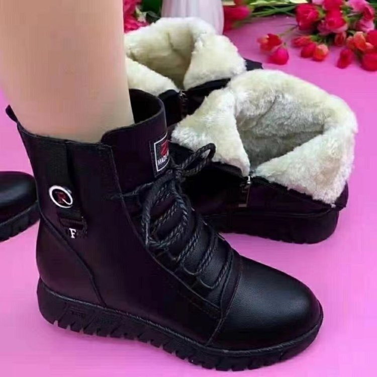 Women's Warm Non-slip Leather Ankle Boots
