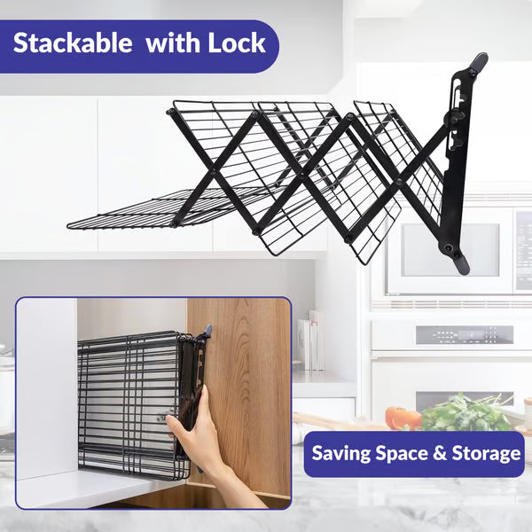 Tier Collapsible Cooling Rack â€“ Expand to Bake, Collapse to Save Space!