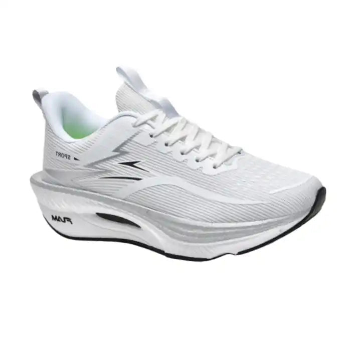 Men’s All - White Walking Sneakers | Lightweight + Soft Cushioning - Flyon