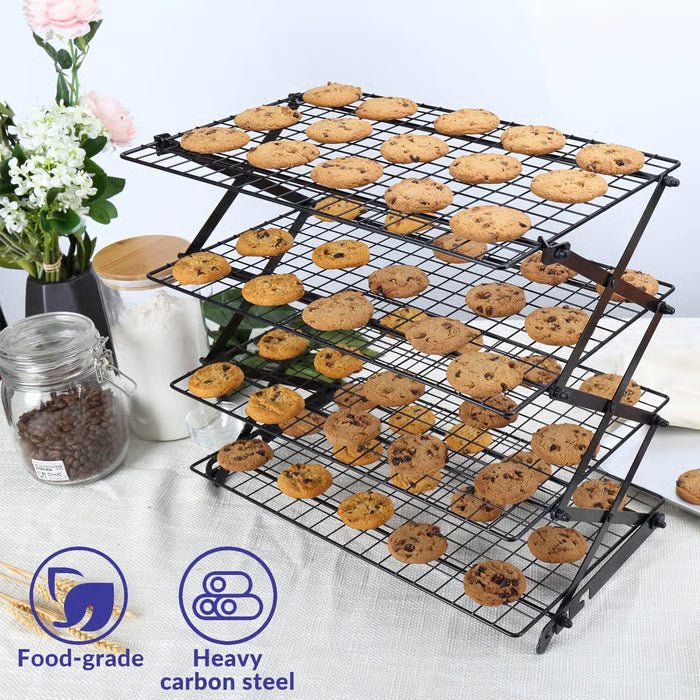 Tier Collapsible Cooling Rack â€“ Expand to Bake, Collapse to Save Space! - Flyon