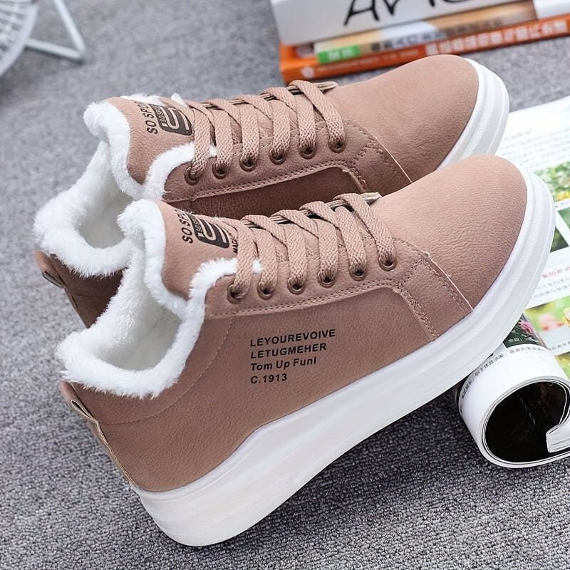 Women's Soft Plush Lining Anti - Slip Casual Orthopaedic Shoes - Flyon