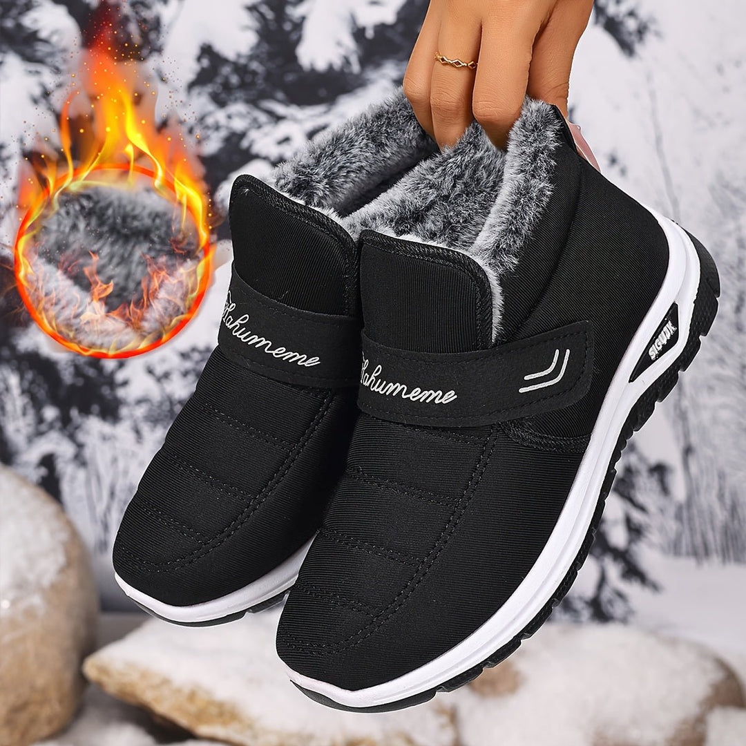 Women's Warm Anti - Slip Slip - On Orthopaedic Boots - Flyon