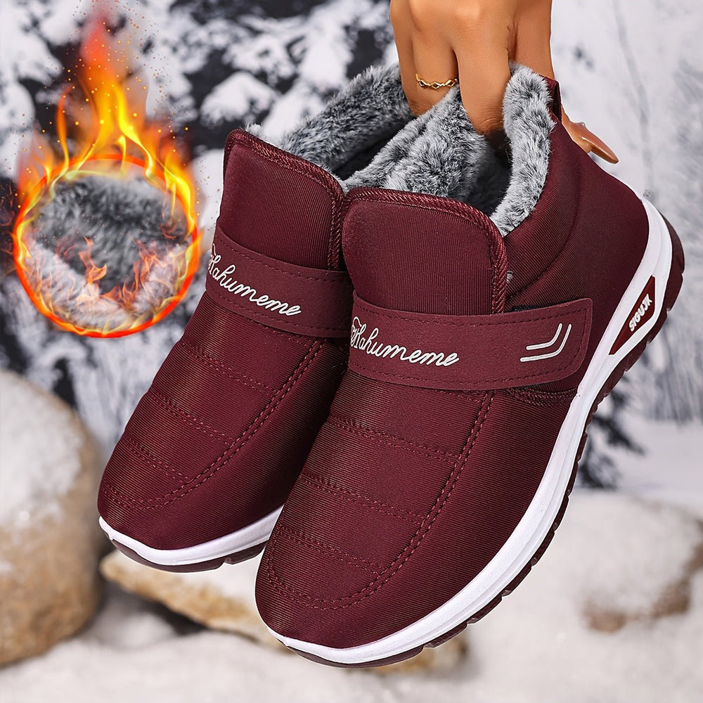Women's Warm Anti - Slip Slip - On Orthopaedic Boots - Flyon