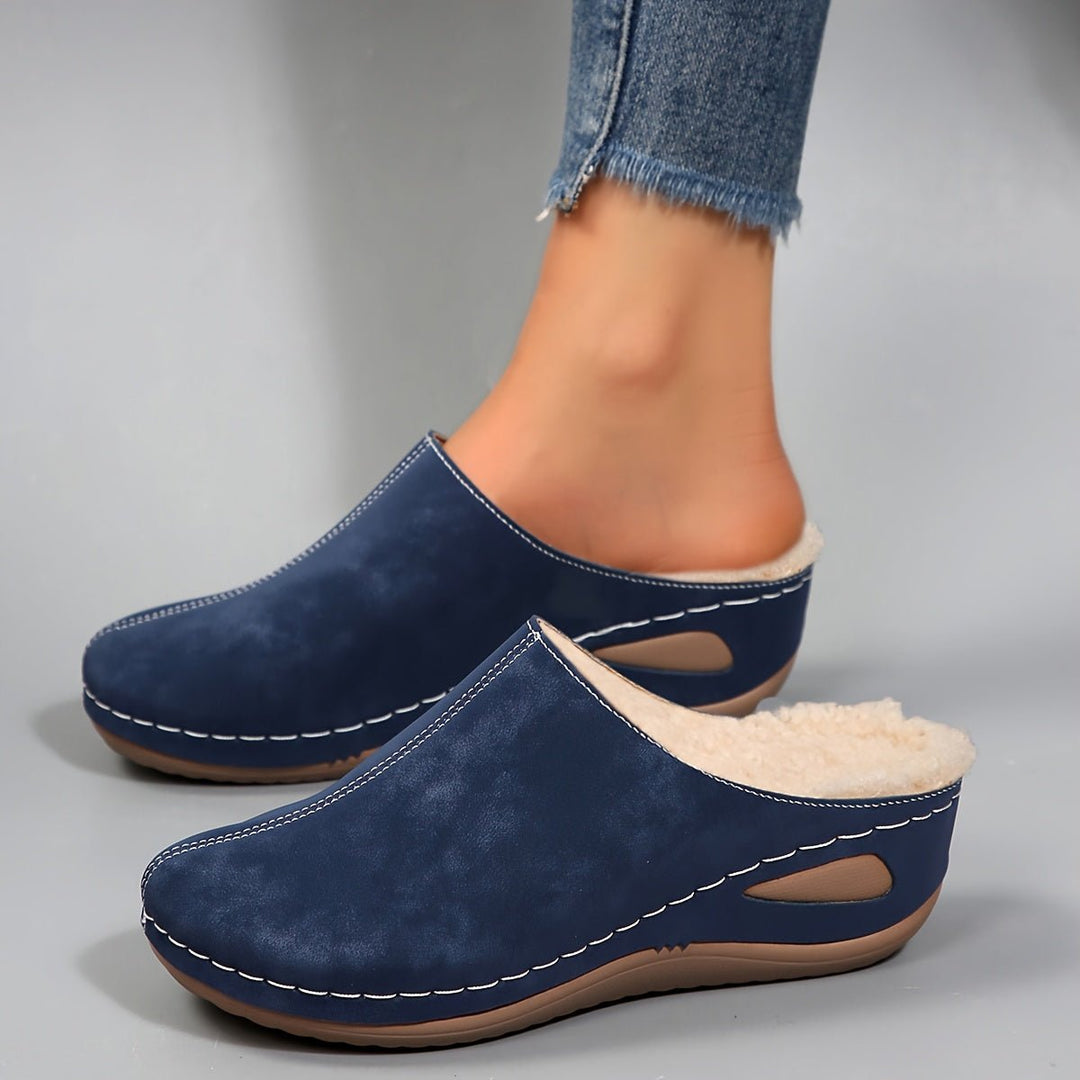 Women's Winter Plush Slip - On Slippers - Flyon