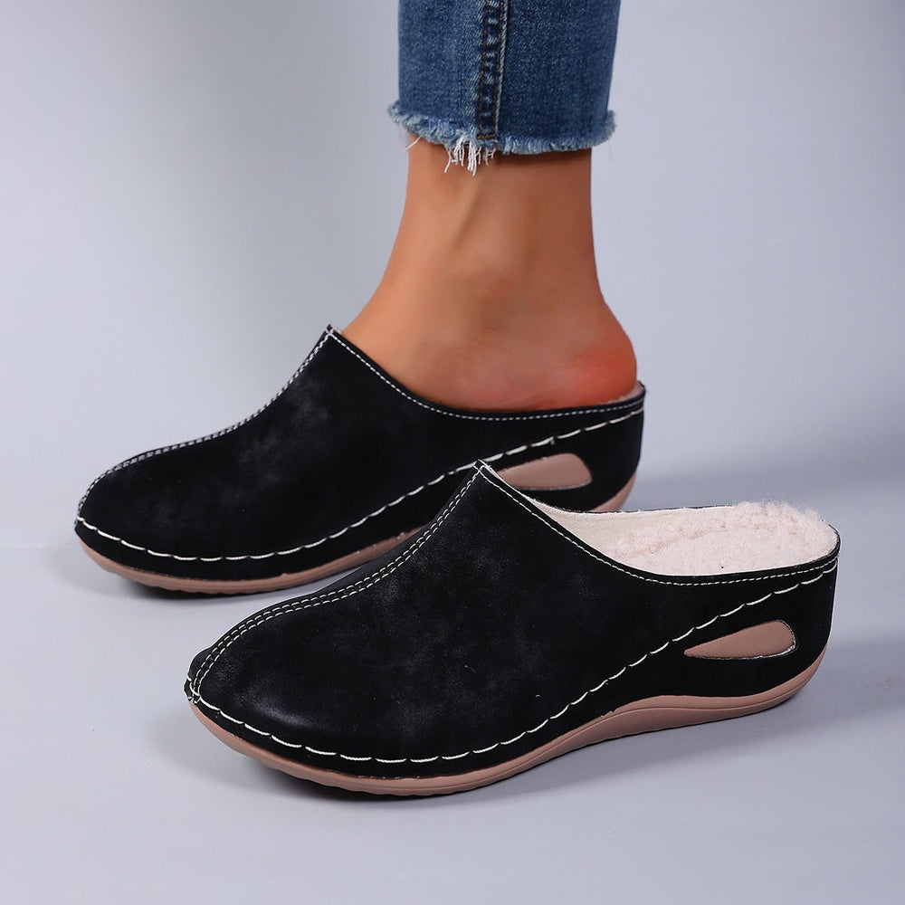 Women's Winter Plush Slip - On Slippers - Flyon